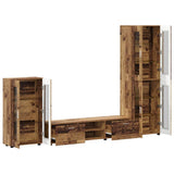 Set mobile TV con cassetto Legno vecchio Legno truciolato