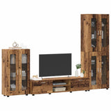 Set mobile TV con cassetto Legno vecchio Legno truciolato