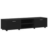Set mobile TV con cassetto FLORIN 3 pcs Nero Legno truciolato