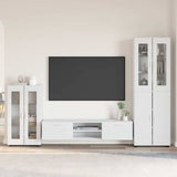 Set mobile TV con porta FLORIN 3 pcs Bianco Legno truciolato