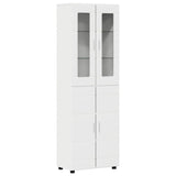 Set mobile TV con porta FLORIN 3 pcs Bianco Legno truciolato