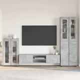 Set mobile TV FLORIN 3 pcs Grigio cemento Legno truciolato