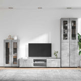 Set mobile TV FLORIN 3 pcs Grigio cemento Legno truciolato