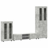 Set mobile TV FLORIN 3 pcs Grigio cemento Legno truciolato