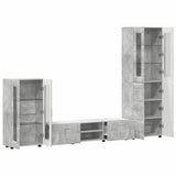 Set mobile TV FLORIN 3 pcs Grigio cemento Legno truciolato