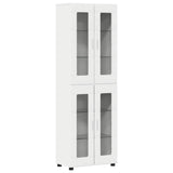Set mobile TV con porta FLORIN 3 pcs Bianco Legno truciolato