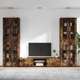 Set mobile TV FLORIN 3 pcs Rovere fumé Legno truciolato