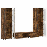 Set mobile TV FLORIN 3 pcs Rovere fumé Legno truciolato