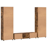 Set mobile TV FLORIN 3 pcs Rovere fumé Legno truciolato
