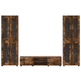 Set mobile TV FLORIN 3 pcs Rovere fumé Legno truciolato
