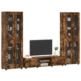 Set mobile TV FLORIN 3 pcs Rovere fumé Legno truciolato