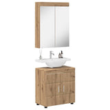 Set di mobili per il bagno TULUM 2 pcs Rovere artigianale
