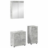 Set di mobili per il bagno TULUM 3 pcs Grigio cemento
