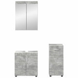 Set di mobili per il bagno TULUM 3 pcs Grigio cemento