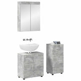 Set di mobili per il bagno TULUM 3 pcs Grigio cemento