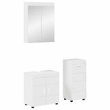 Set di mobili per il bagno TULUM 3 pcs Bianco Lucido