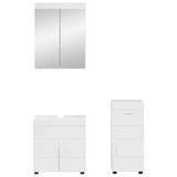 Set di mobili per il bagno TULUM 3 pcs Bianco Lucido