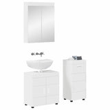 Set di mobili per il bagno TULUM 3 pcs Bianco Lucido