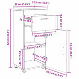 Set di mobili per il bagno TULUM 3 pcs Bianco Lucido