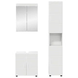 Set di mobili per il bagno TULUM 3 pcs Bianco 60 x 34 x 63 cm