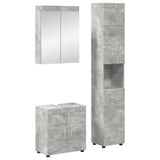 Set di mobili per il bagno TULUM 3 pcs Grigio cemento