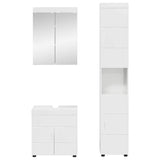 Set di mobili per il bagno TULUM 3 pcs Bianco Lucido