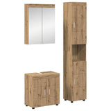 Set di mobili per il bagno TULUM 3 pcs Rovere artigianale