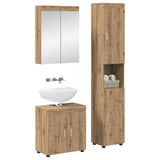 Set di mobili per il bagno TULUM 3 pcs Rovere artigianale