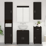 Set di mobili per il bagno TULUM 5 pcs Nero 60 x 34 x 63 cm