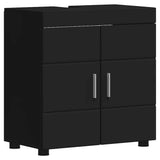 Set di mobili per il bagno TULUM 5 pcs Nero 60 x 34 x 63 cm