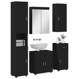 Set di mobili per il bagno TULUM 5 pcs Nero 60 x 34 x 63 cm