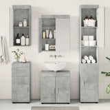 Set di mobili per il bagno TULUM 5 pcs Grigio cemento