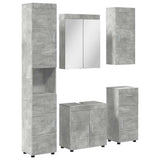 Set di mobili per il bagno TULUM 5 pcs Grigio cemento