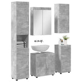 Set di mobili per il bagno TULUM 5 pcs Grigio cemento