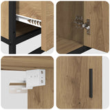Set di mobili per il bagno con porta 3 pcs Rovere artigianale