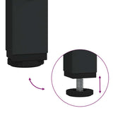 Set di mobili per il bagno 3 pcs Rovere Nero Legno truciolato