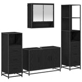 Set di mobili per il bagno con porta 3 pcs Rovere artigianale