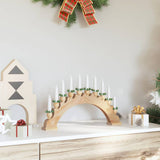 Arco di Candele di Natale con 10 Candele LED Marrone