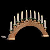 Arco di Candele di Natale con 10 Candele LED Marrone
