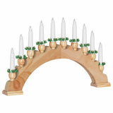 Arco di Candele di Natale con 10 Candele LED Marrone