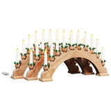 Arco di Candele di Natale con 10 Candele LED 3 pcs Marrone