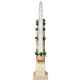 Arco di Candele di Natale con 10 Candele LED 3 pcs Marrone