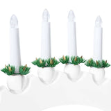 Arco di Candele di Natale con 10 Candele LED Bianco