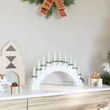 Arco di Candele di Natale con 10 Candele LED Bianco