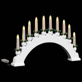 Arco di Candele di Natale con 10 Candele LED Bianco