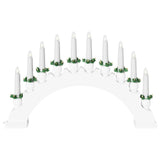 Arco di Candele di Natale con 10 Candele LED Bianco