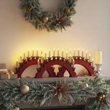 Arco di Candele di Natale con 10 Candele LED 3 pcs Rosso