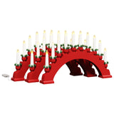 Arco di Candele di Natale con 10 Candele LED 3 pcs Rosso