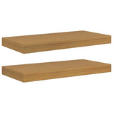 Scaffale da parete 2 pcs Beige 50 x 23 x 4 cm Legno truciolato