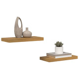 Scaffale da parete 2 pcs Beige 50 x 23 x 4 cm Legno truciolato